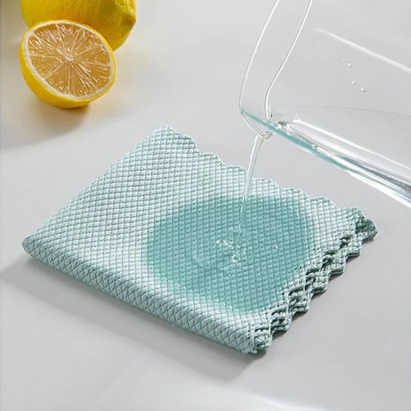 Qeuxv Streak-Free Miracle Cleaning Cloths - Reusable