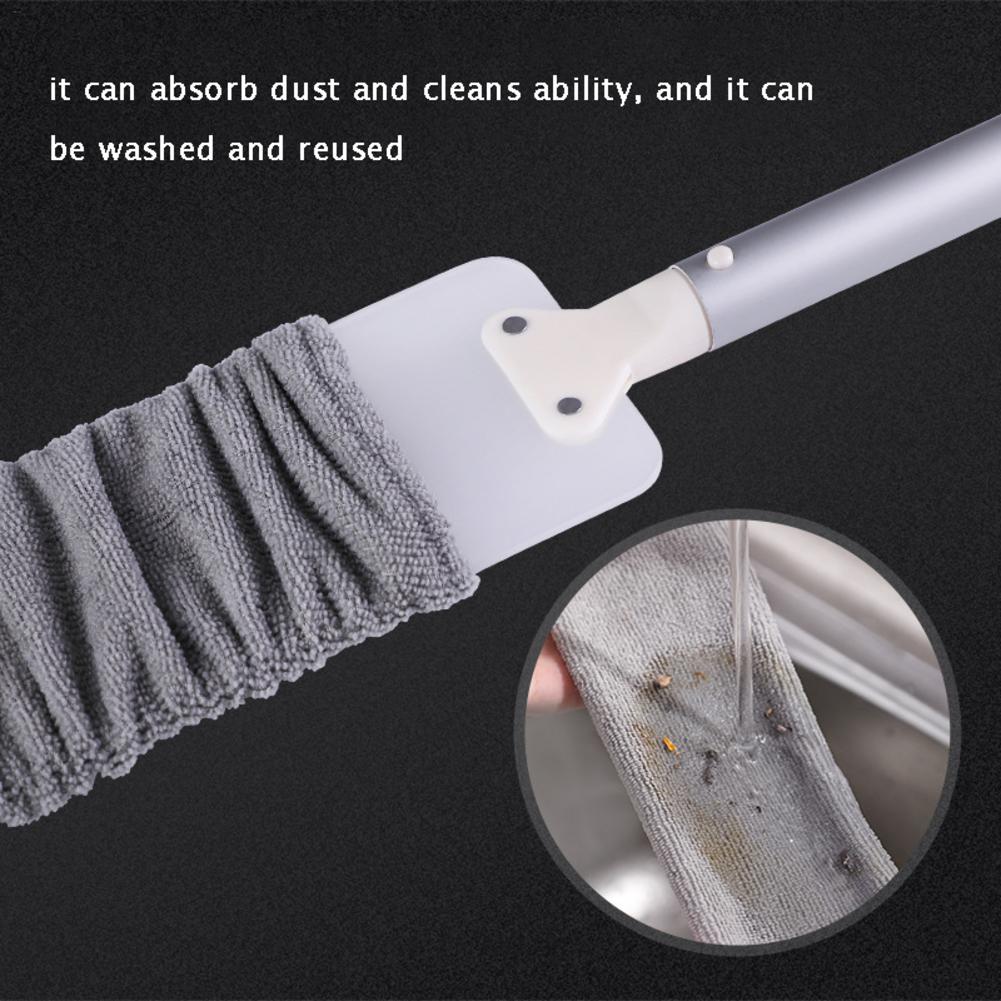 Qeuxv Multifunction Retractable Microfiber Dust Brush Gap Mop