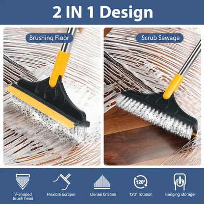 Qeuxv 2 in 1 Cleaning Scrub Brush